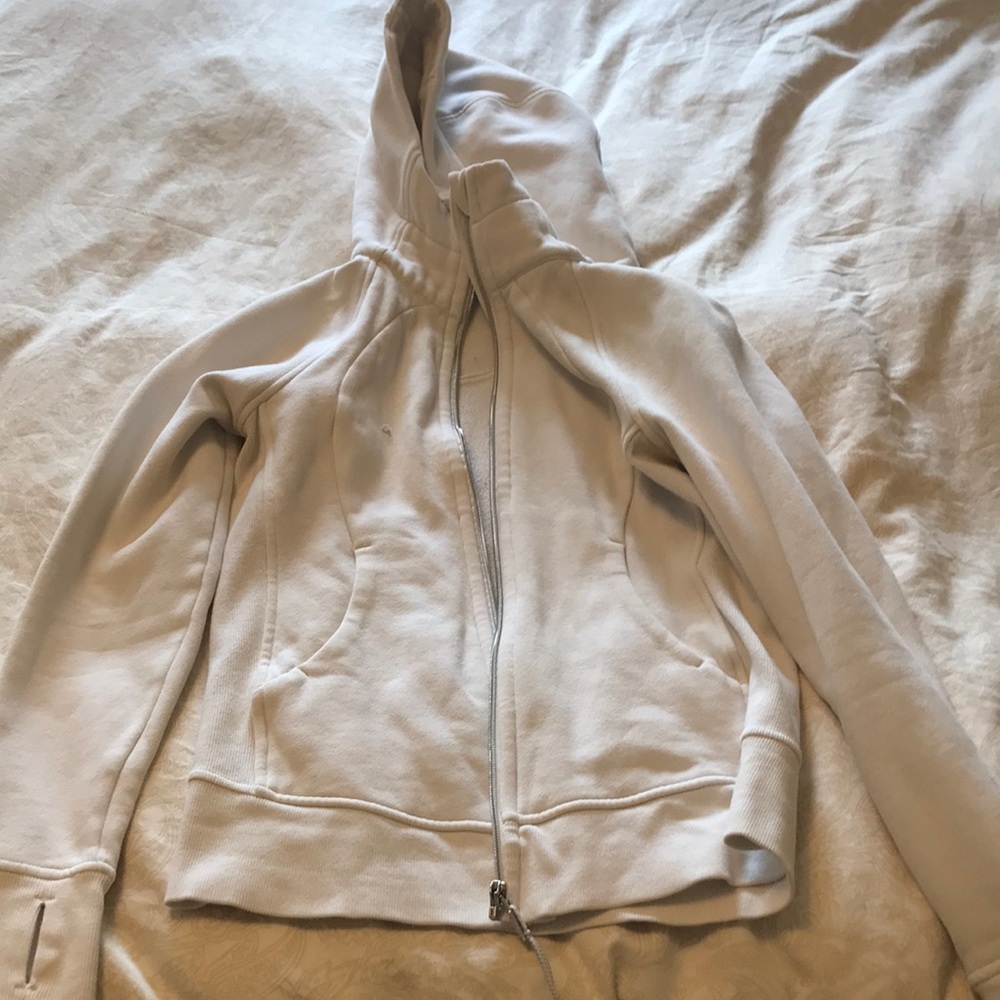 White Lululemon Scuba Sweatshirt